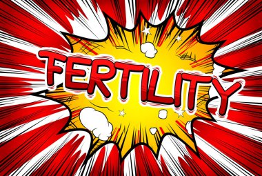 Çizgi roman tarzı ifade vektör doğurganlık - resimli.