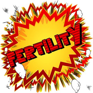 Çizgi roman tarzı ifade vektör doğurganlık - resimli.