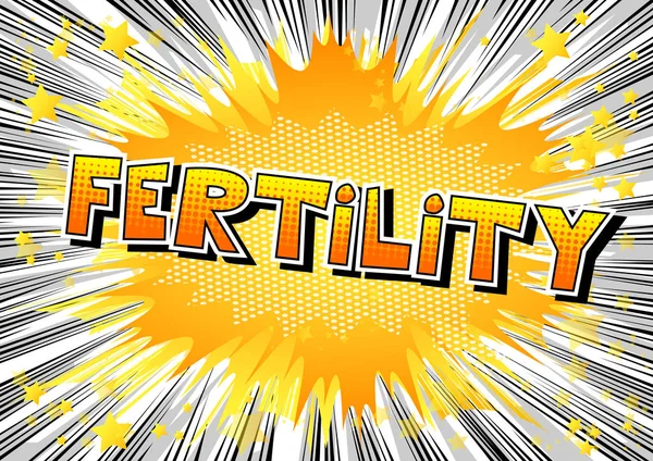 Çizgi roman tarzı ifade vektör doğurganlık - resimli.