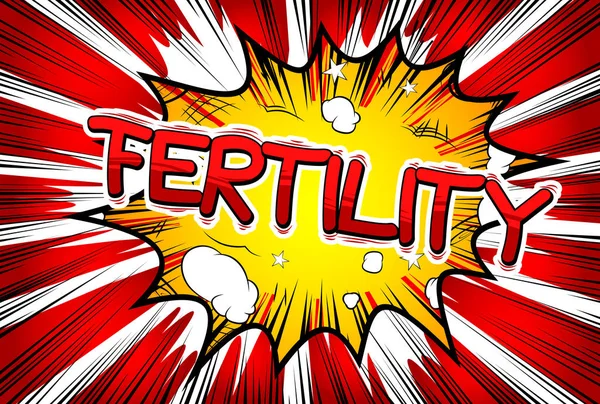 Çizgi roman tarzı ifade vektör doğurganlık - resimli.