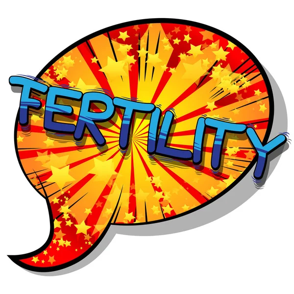 Çizgi roman tarzı ifade vektör doğurganlık - resimli.