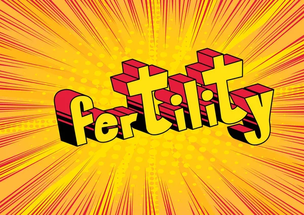 Çizgi roman tarzı ifade vektör doğurganlık - resimli.