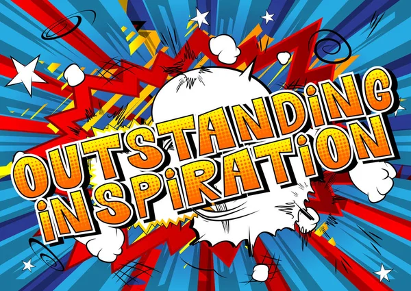 Olağanüstü ilham - arka plan üzerinde çizgi roman tarzı kelime.