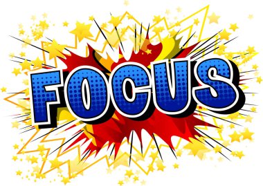 Odak - vektör çizgi roman tarzı ifade gösterilmektedir..