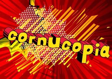 Bereket - vektör çizgi roman tarzı ifade gösterilmektedir..