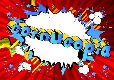 Bereket - vektör çizgi roman tarzı ifade gösterilmektedir..