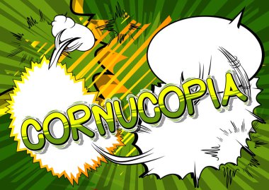 Bereket - vektör çizgi roman tarzı ifade gösterilmektedir..