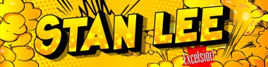 Odorheiu Secuiesc, Romanya - 17 Kasım 2018: Stan Lee haraç. Çizgi roman harfler ile yazılmış adı. Stan Lee bir Amerikan çizgi roman yazarı, editör ve Yayımcı, bir kukla ve Marvel Comics için kamu yüzü oldu. Stan Lee Passed away üzerinde