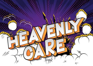 Göksel Bakımı - vektör resimli çizgi roman tarzı ifade.