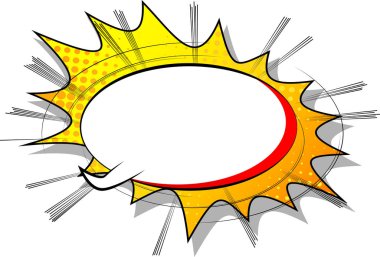 Vektör retro komik arka plan, pop sanat vintage tarzı resimli.