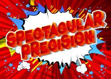 Muhteşem hassas - vektör resimli çizgi roman tarzı ifade arka plan üzerinde.