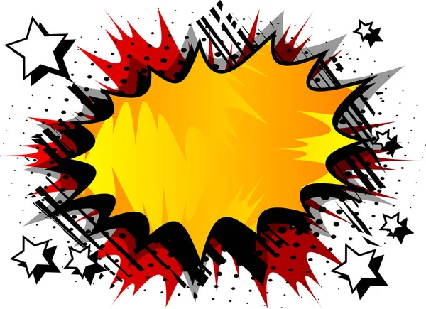 Resimli retro çizgi roman arka plan büyük renkli patlama kabarcık, pop sanat vintage tarzı zemin ile vektör.