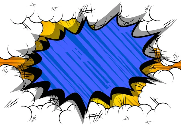 Tle Retro Ilustrowany Komiks Wielkiego Wybuchu Kolorowe Bańki Pop Art — Wektor stockowy