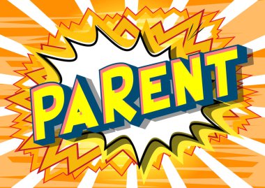 Üst - vektör arka plan üzerinde çizgi roman tarzı ifade gösterilmektedir..