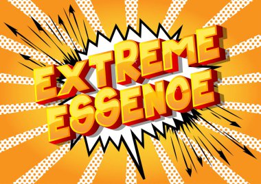 Aşırı özü - vektör resimli çizgi roman tarzı ifade arka plan üzerinde.