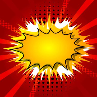 Vektör retro çizgi roman arka plan resimli. Pop sanat vintage tarzı zemin.