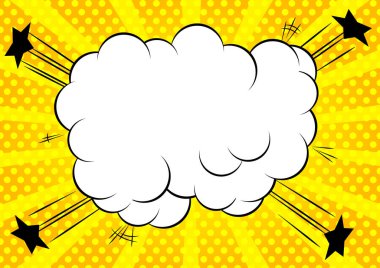 Çizgi film tasarımı renkli arka plan. Çizgi roman arkaplan çizimi. Vektör çizgi roman duvar kağıdı.