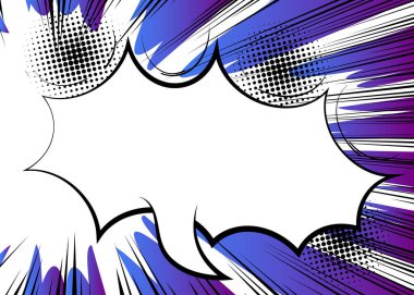 Çizgi film tasarımı renkli arka plan. Çizgi roman arkaplan çizimi. Vektör çizgi roman duvar kağıdı.