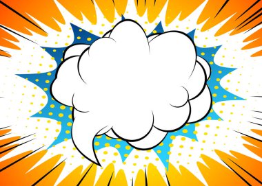 Çizgi film tasarımı renkli arka plan. Çizgi roman arkaplan çizimi. Vektör çizgi roman duvar kağıdı.