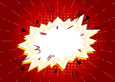 Çizgi film tasarımı renkli arka plan. Çizgi roman arkaplan çizimi. Vektör çizgi roman duvar kağıdı.