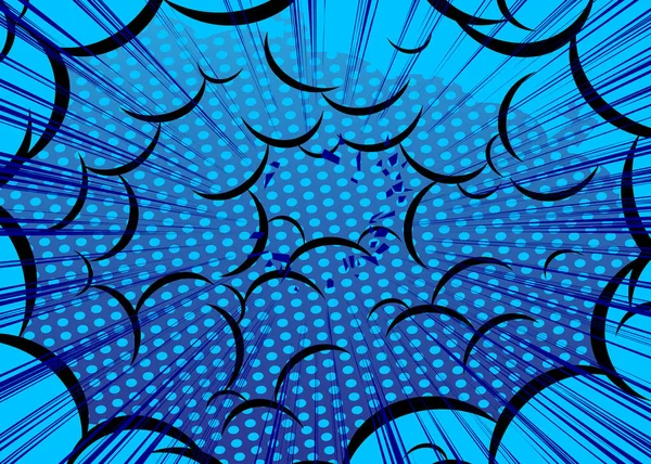 Cartoon Design Farbigen Hintergrund Comic Hintergrundillustration Mit Wolke Pop Art — Stockvektor