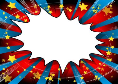 Çizgi film tasarımı renkli arka plan. Çizgi roman arkaplan çizimi. Pop Art vektör karikatür duvar kağıdı.