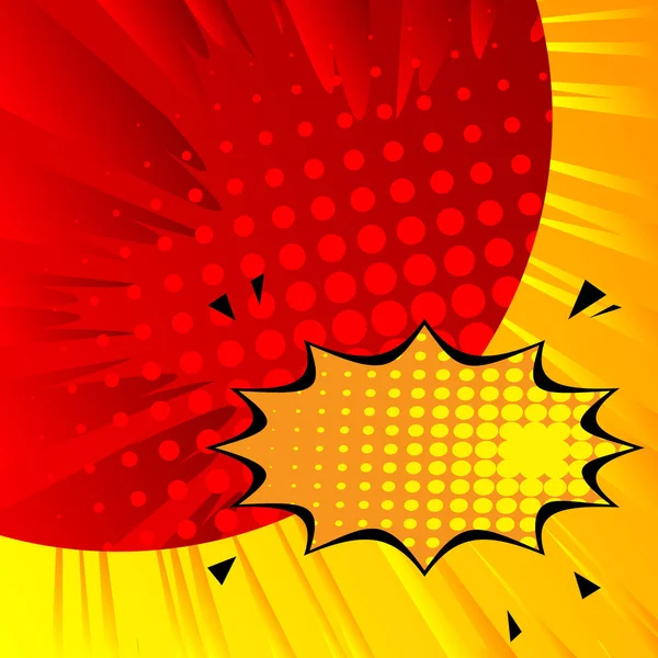 Çizgi roman tarzı sosyal medya hikayesi ya da gönderim şablonu. Soyut çizgi roman vektör arkaplanı.