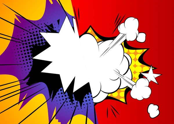 Поп Арт Комический Дизайн Цветной Фон Иллюстрация Комиксов Векторные Комиксы — стоковый вектор
