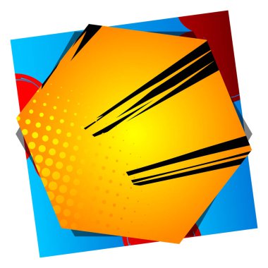 Çizgi film tasarımı renkli arka plan. Çizgi roman illüstrasyonları üst üste. Vektör çizgi romanı arkaplanı.