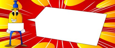 Yüzü büyük beyaz bir kutu tutan hijyen için bir şişe el dezenfektanı..