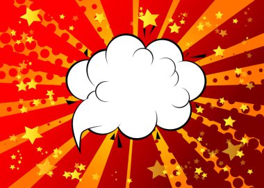 Pop sanat komedisi yarım ton arkaplan. Çizgi film vektör arka plan illüstrasyonu.