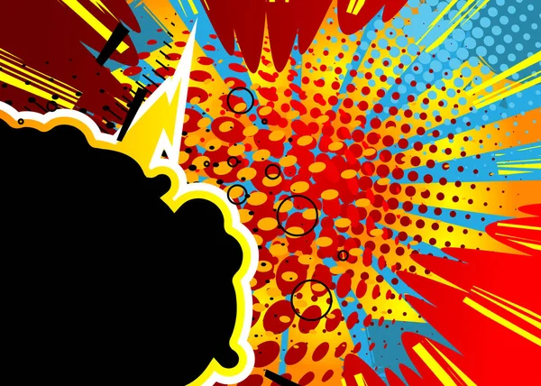 Dessin Animé Fond Coloré Illustration Bandes Dessinées Vectorielles Toile Fond — Image vectorielle