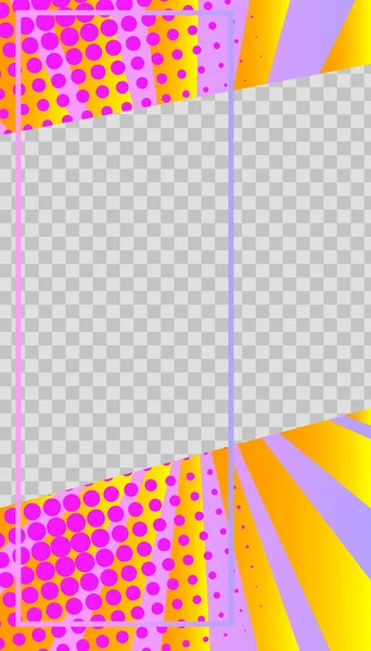 Vektor Vorlage Comic Stil Editierbares Social Media Bilderrahmen Layout Für — Stockvektor
