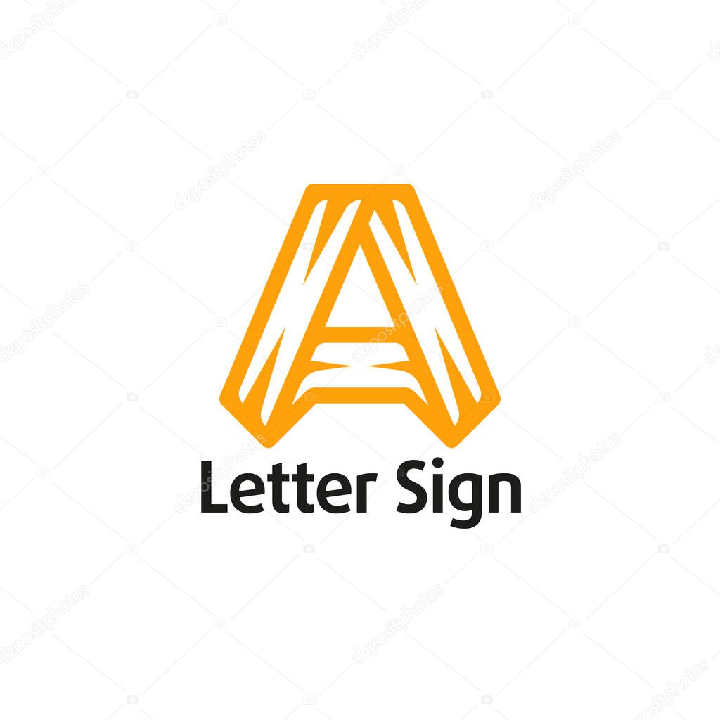Logo in the form of a letter A