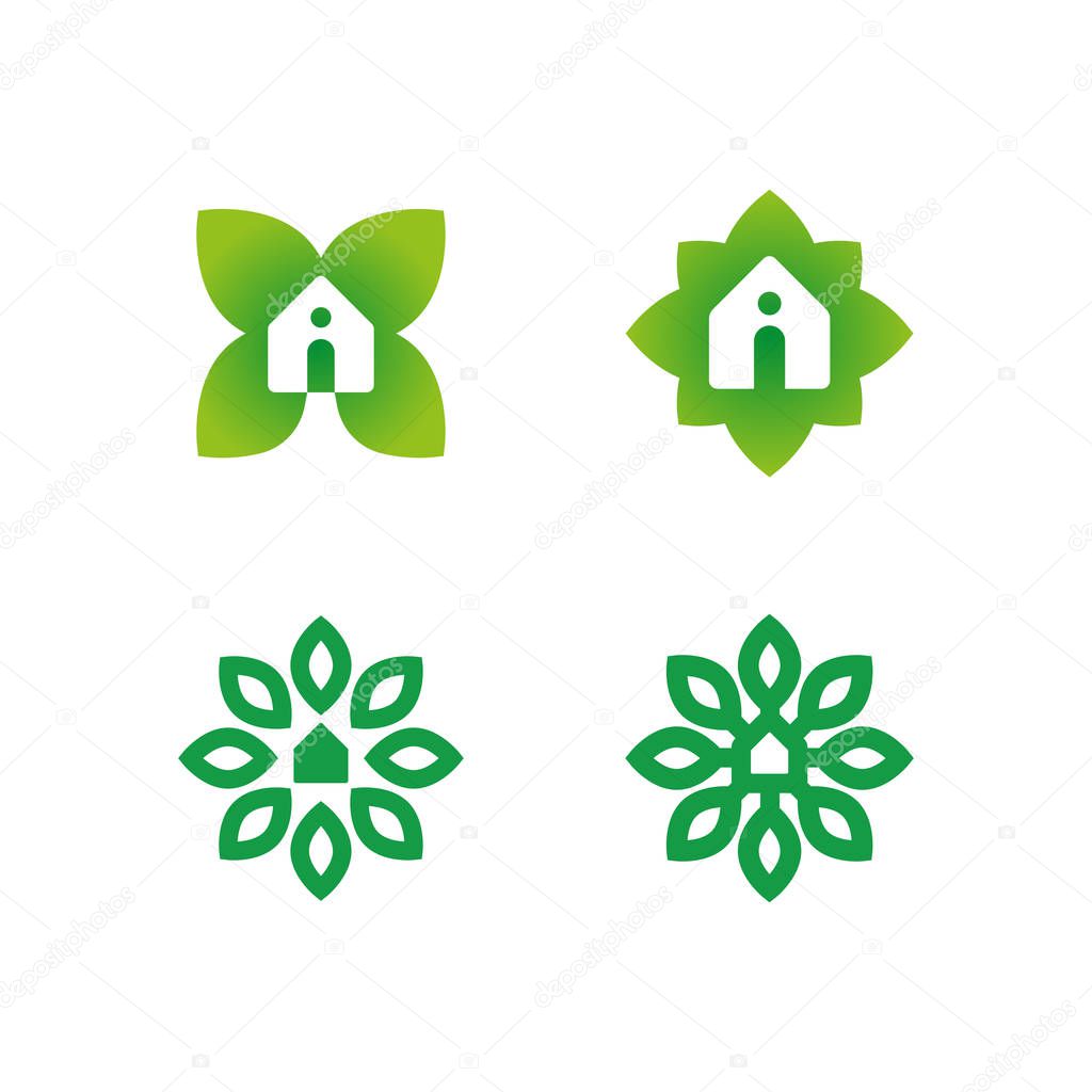 A simple sign of the plants in the house, on the theme of ecology