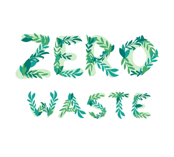 Gambar Tangan Ilustrasi Konsep Zero Waste — Stok Foto