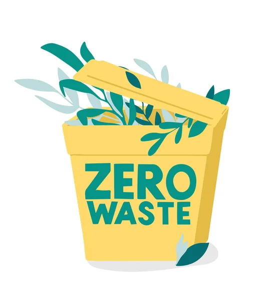 Gambar Tangan Ilustrasi Konsep Zero Waste — Stok Foto