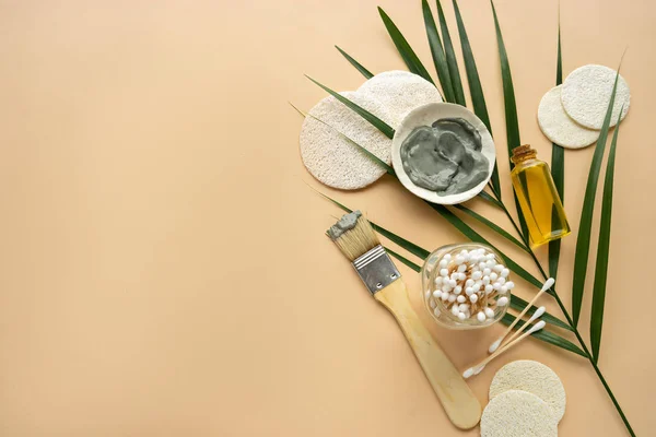 Concepto de estilo de vida ecológico. productos de cuidado facial caseros — Foto de Stock