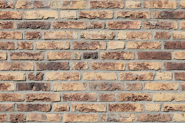 멀티 컬러 소박한 벽돌 벽 — 스톡 사진