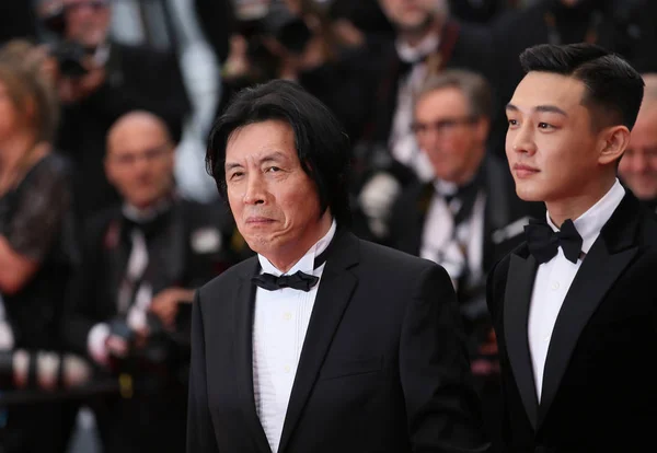 Lee Jong Dong Aktör Steven Yeun Katılmak Yakıcı Tarama Cannes — Stok fotoğraf