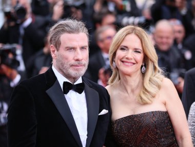  Kelly Preston ve John Travolta ile taranması katılır ' Solo: A Star Wars hikayesi ' 71 Cannes Film Festivali sırasında Palais des Festivals üzerinde 15 Mayıs 2018 Cannes, Fransa.
