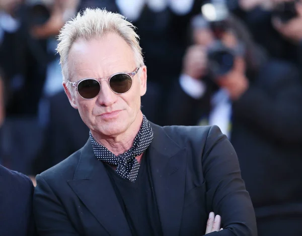 Sting Asiste Ceremonia Clausura Durante Festival Cine Cannes Palais Des —  Fotos de Stock