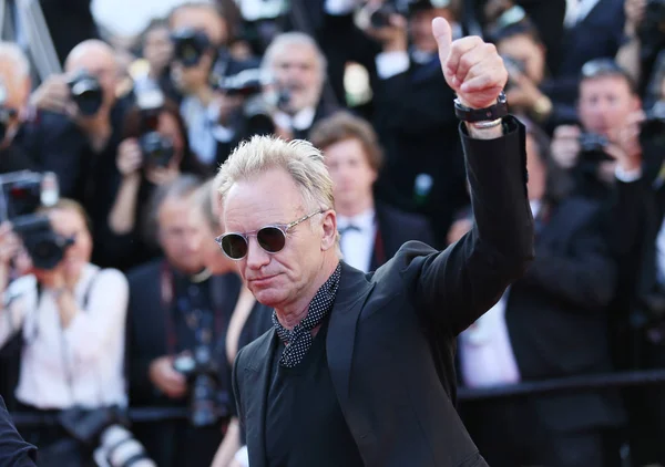 Sting Asiste Ceremonia Clausura Durante Festival Cine Cannes Palais Des —  Fotos de Stock