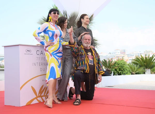 Terry Gilliam Olga Kurylenko Rossy Palma Joana Ribeiro Zúčastnit Man — Stock fotografie