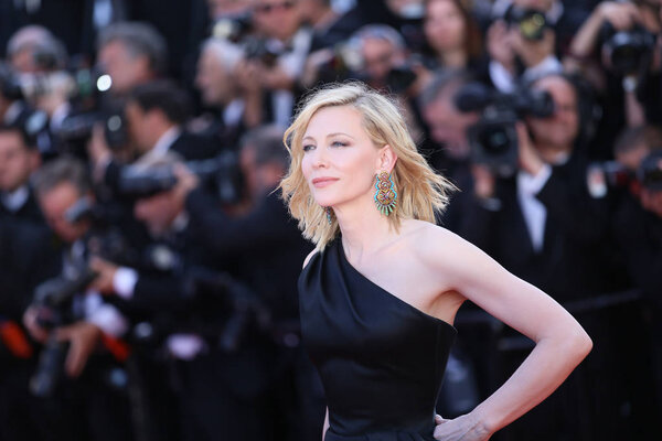 CANNES, FRANCE - MAY 12, 2018: Cate Blanchett attends the screening of 'Girls Of The Sun (Les Filles Du Soleil)' during the 71st annual Cannes Film Festival at Palais des Festivals