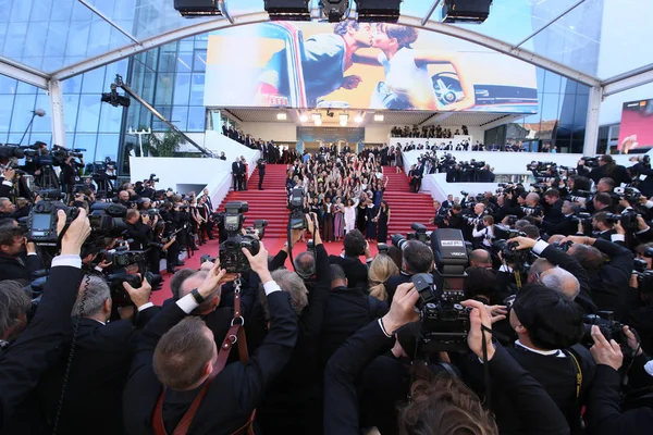 Cannes Francie Května 2018 Promítání Dívky Slunce Během Cannes Mezinárodní — Stock fotografie