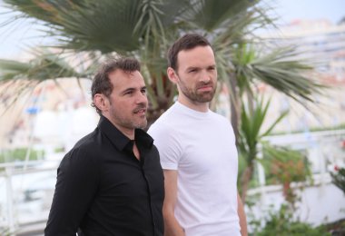 Stephane Rideau, Alban Lenoir katılmak photocall 'Angel Face için (Gueule D'Ange)' 71 yıllık Cannes Film Festivali sırasında Palais des Festivals üzerinde 12 Mayıs 2018 Cannes, Fransa. 