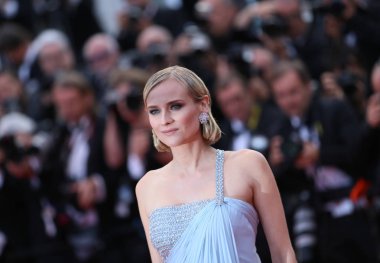 Diane Kruger 71 yıllık Cannes Film Festivali sırasında Palais des Festivals üzerinde 13 Mayıs 2018 Fransa'nın Cannes 'Lavabo ya da yüzmek (Le Grand Bain)' ile taranması katılır.