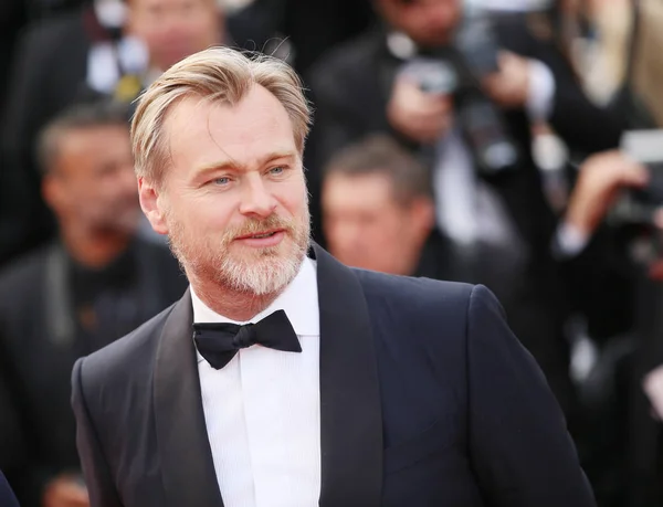 Christopher Nolan Woont Screening Van Zinken Zwemmen Grand Bain Tijdens — Stockfoto