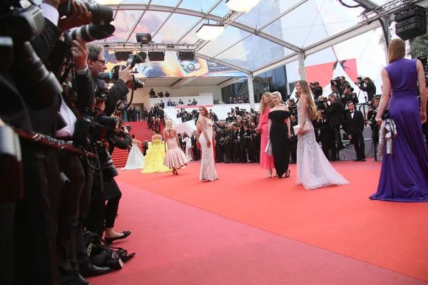 Pandangan Umum Terhadap Suasana Selama Festival Film Cannes Tahunan Pada — Stok Foto